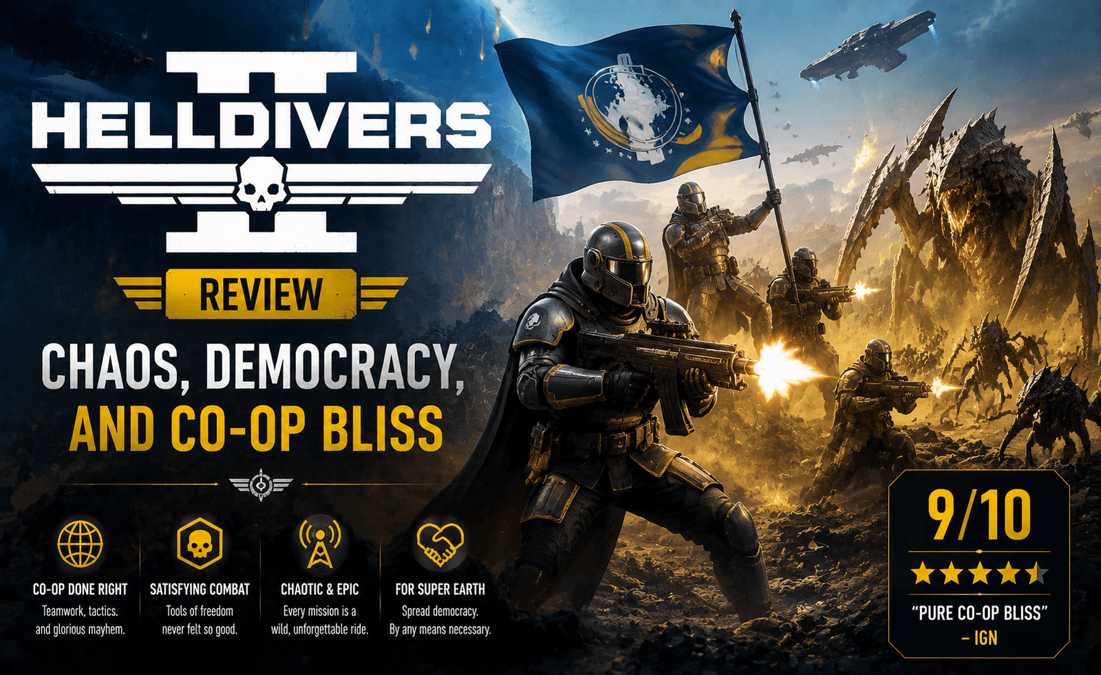 Helldivers 2 Review: Chaos, Democracy, and Co-op Bliss